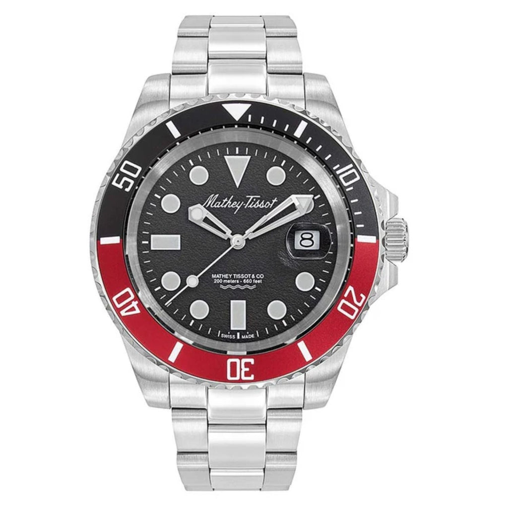 Mathey Tissot Men's Jumbo II Black Dial Watch