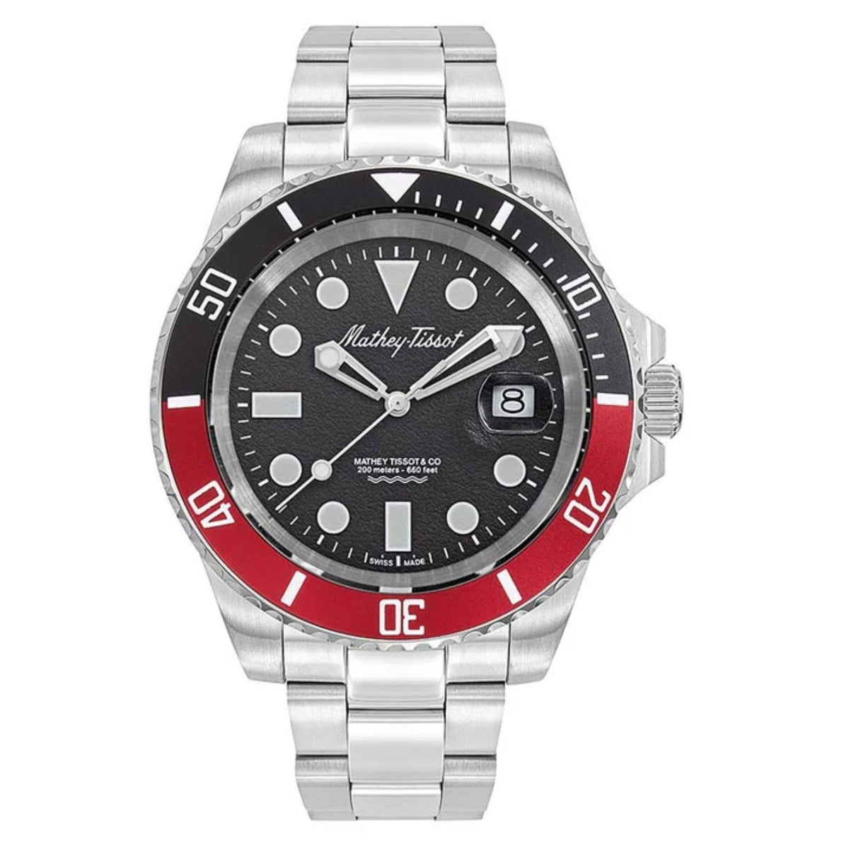 Mathey Tissot Men's Jumbo II Black Dial Watch