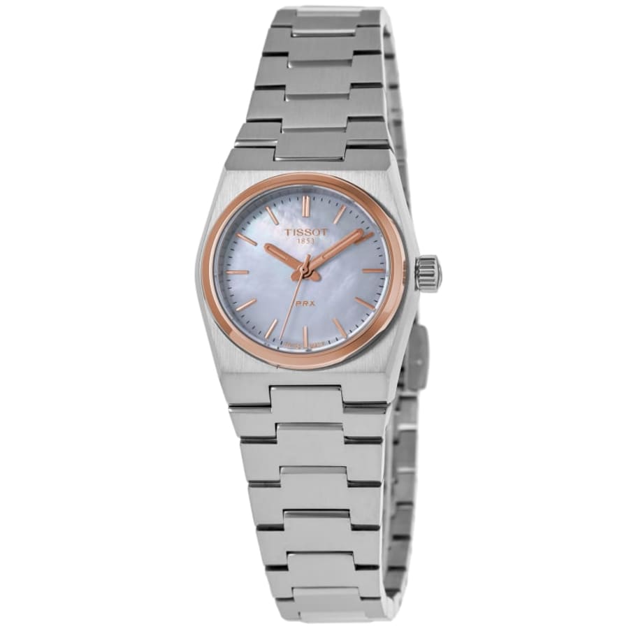 Tissot PRX Quartz 25mm Mother of Pearl Dial Two Tone Steel Women's Watch T137.010.21.111.00