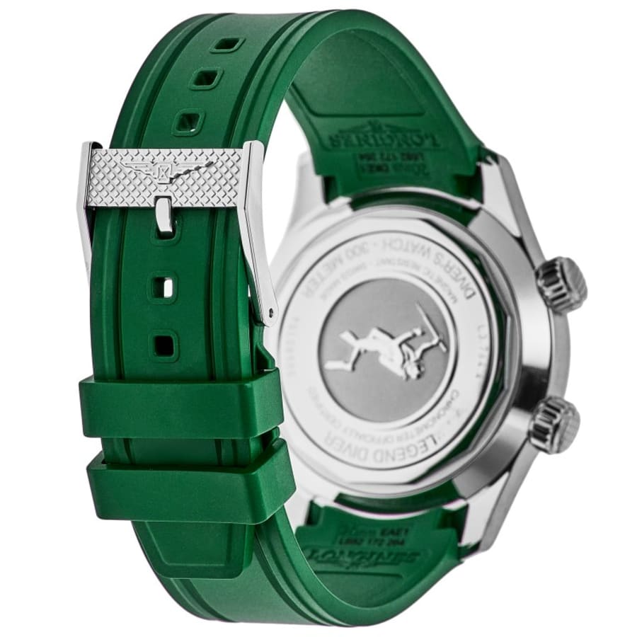 Longines Legend Diver Green Dial Rubber Strap Men's Watch L3.764.4.06.9