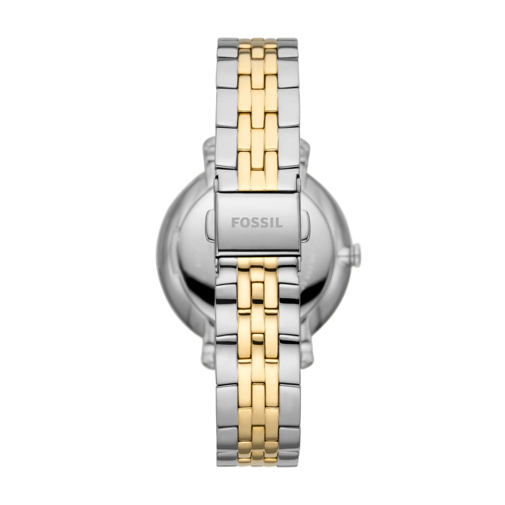 Fossil Women's Jacqueline 36mm Sun Moon Multifunction, Two-Tone Stainless Steel Watch