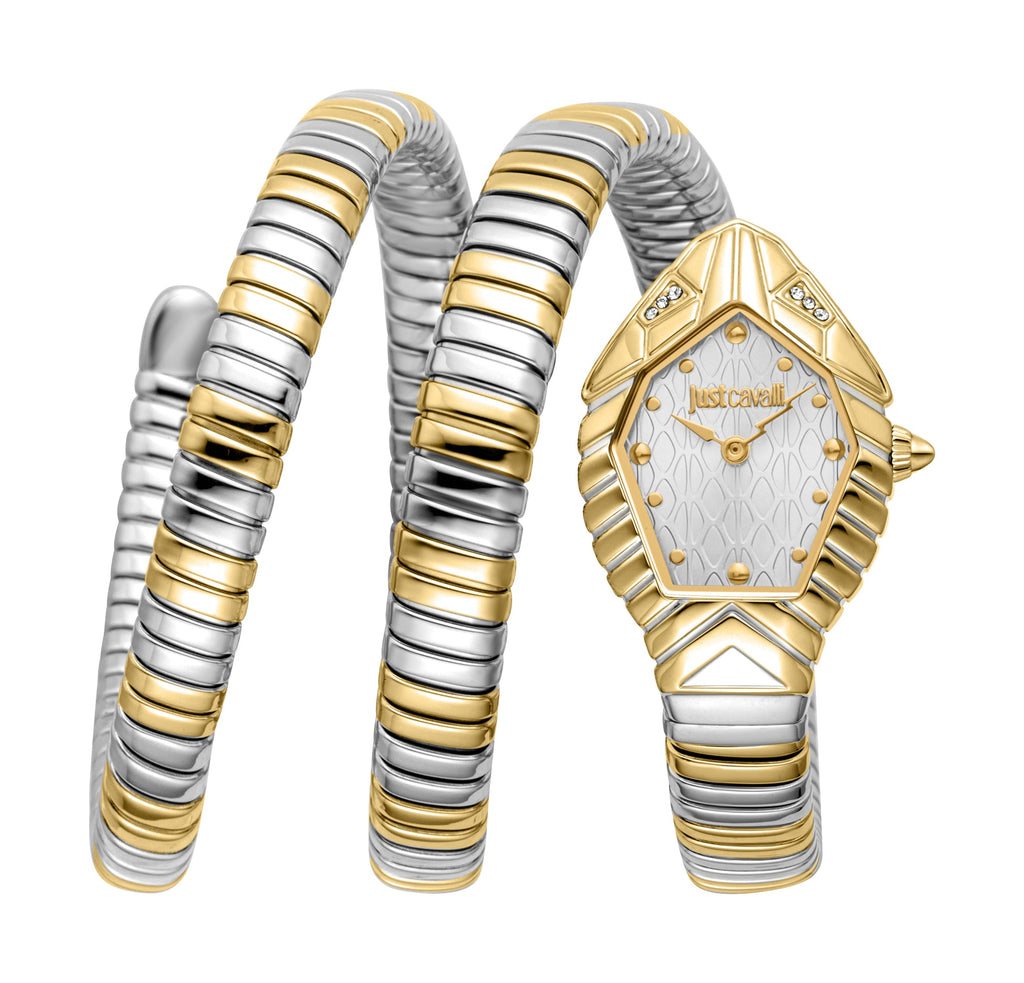 Just Cavalli Women's Snake 316L Stainless Steel Watch