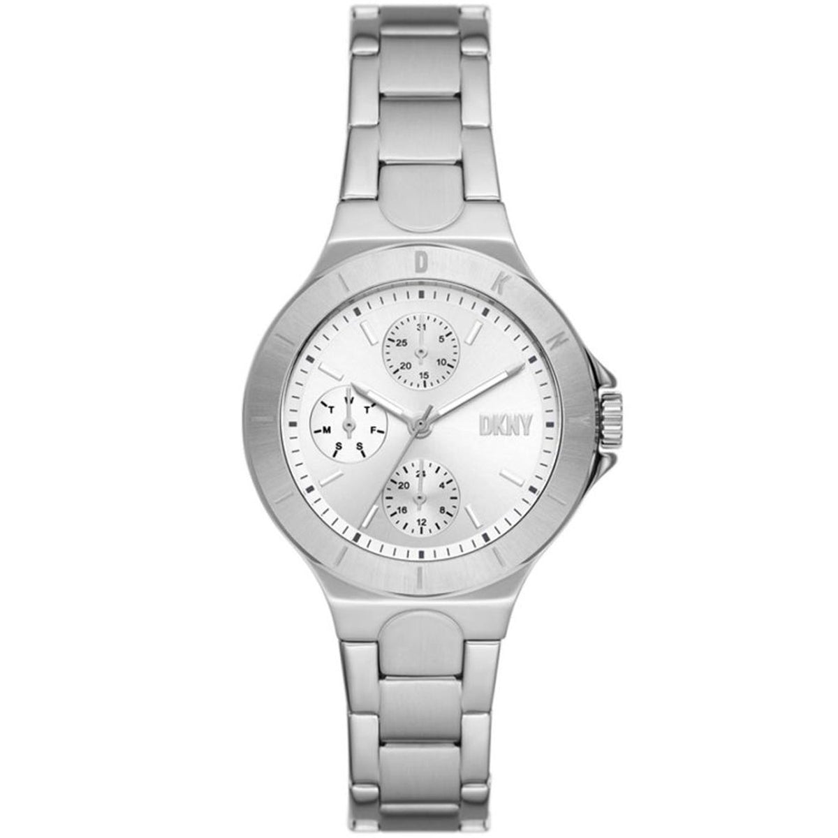 DKNY Women's Chambers Silver Dial Watch