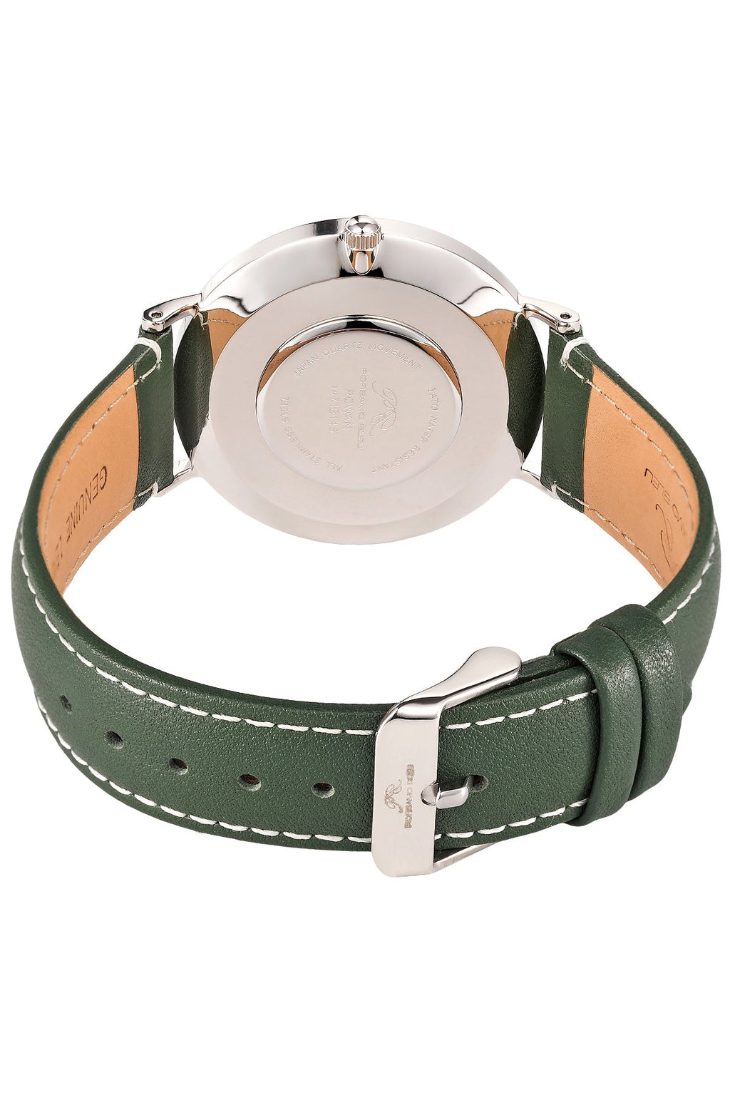 Porsamo Bleu Men's Rowan Genuine Leather Band Watch 1471EROL