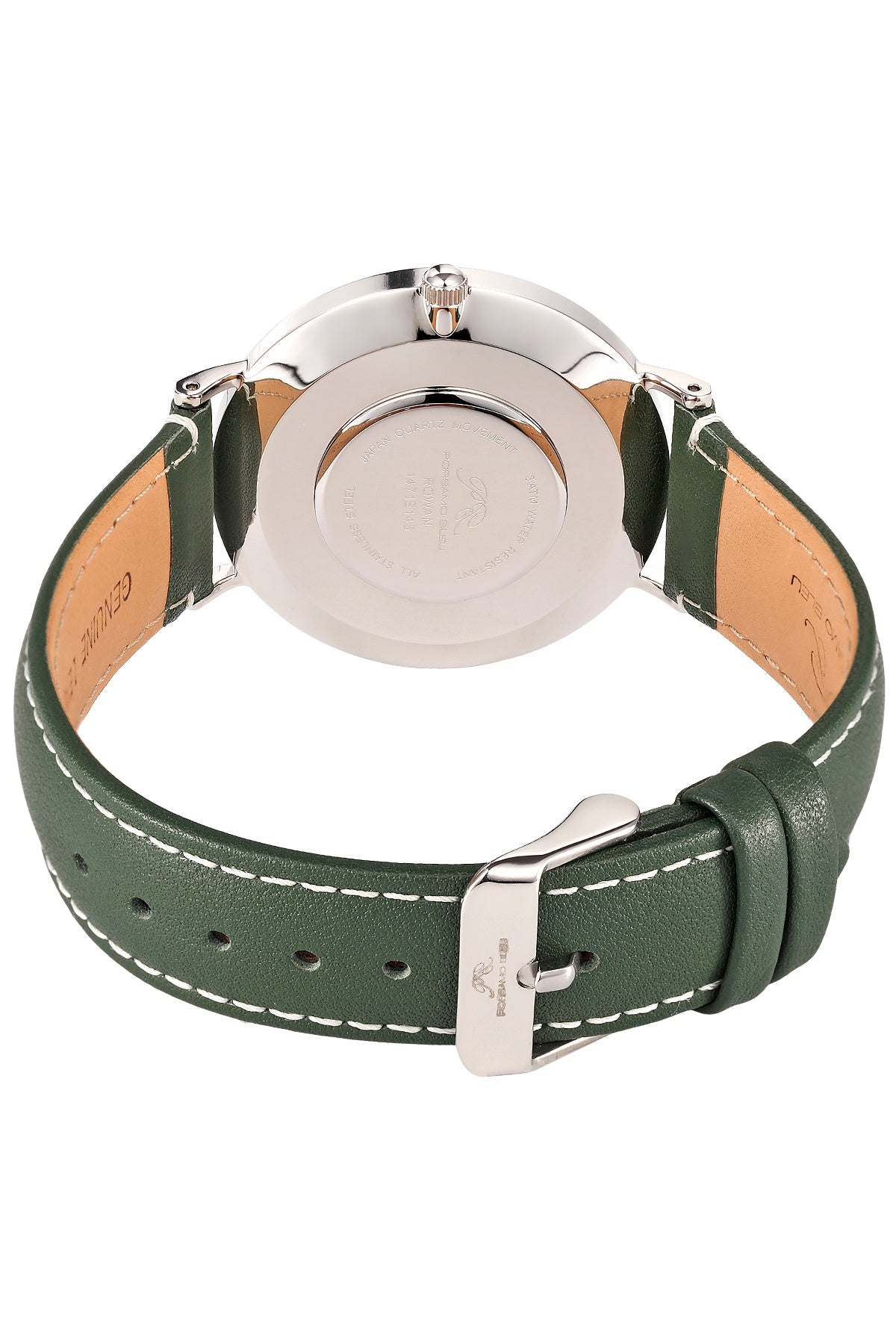 Porsamo Bleu Men's Rowan Genuine Leather Band Watch 1471EROL