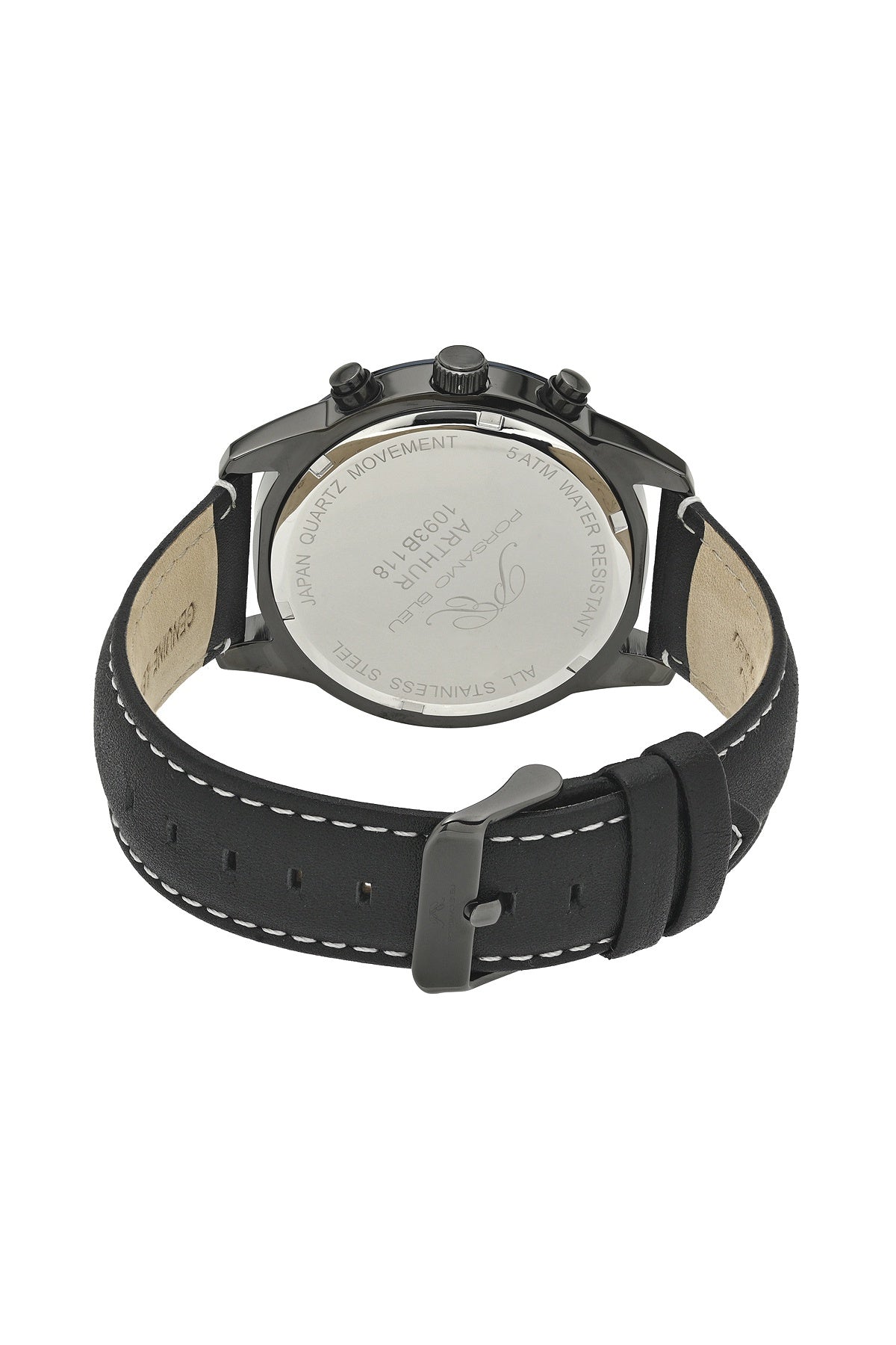 Porsamo Bleu Men's Arthur Genuine Leather Band Watch 1093BARL
