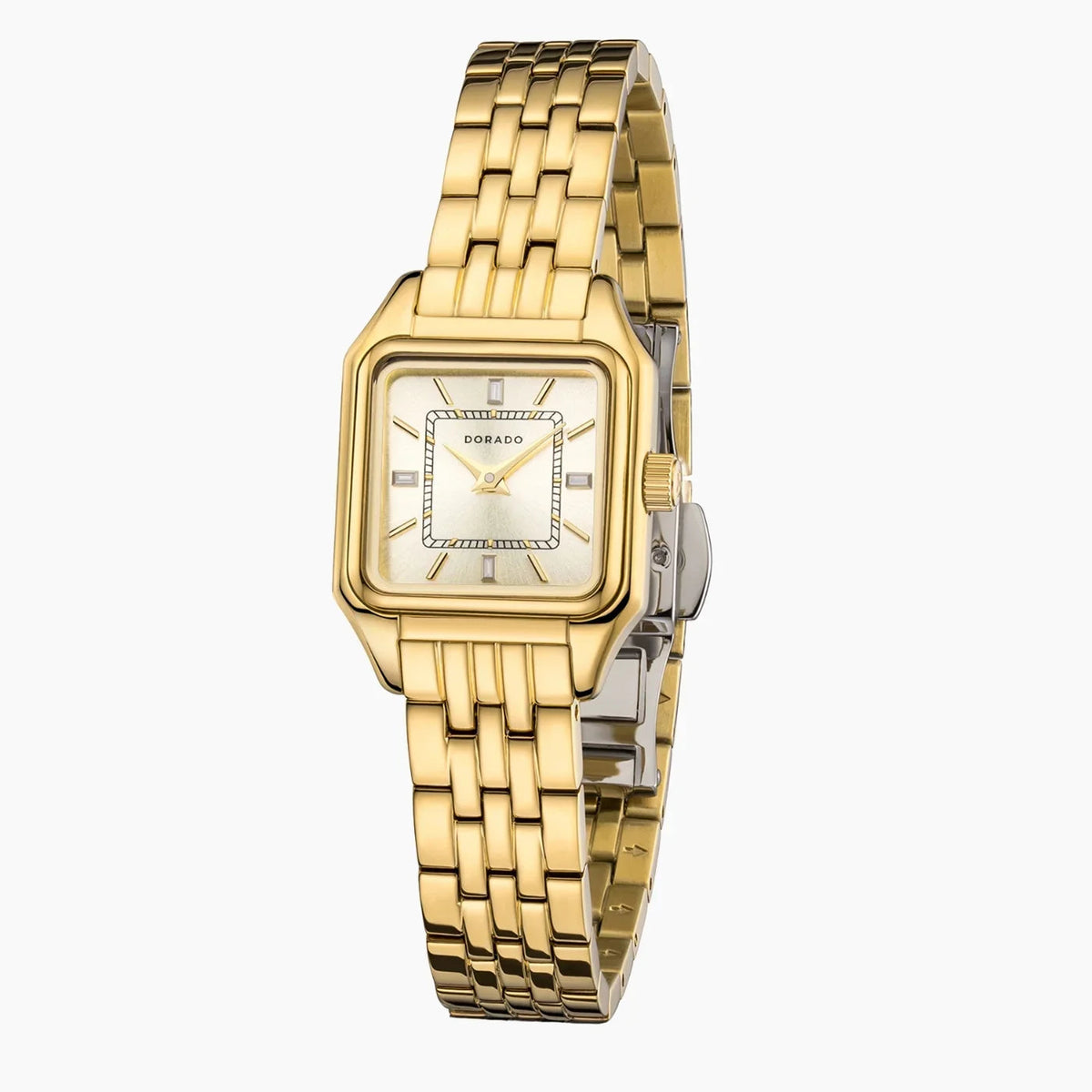 DORADO Satin Square Watch - Gold