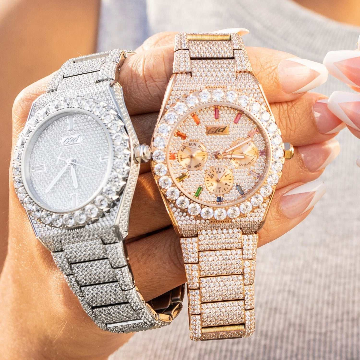 Fully Iced Alpha Era in Rose Gold