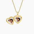 Heart Locket Necklace Photo Pendant