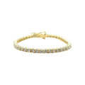 Moissanite Tennis Bracelet in Yellow Gold Vermeil- 3mm
