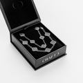 Onyx Clover Gift Set (Silver)