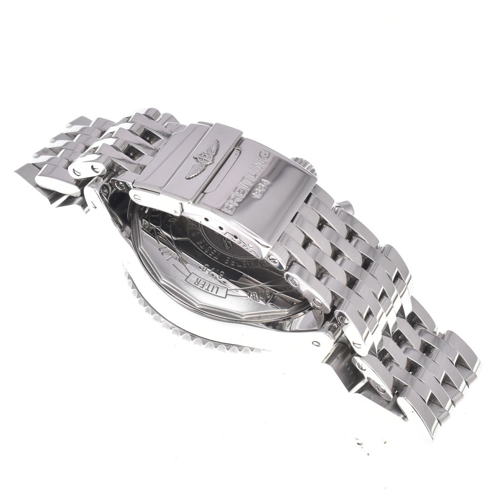 Breitling Navitimer Montbrillant Chronograph Automatic Stainless Steel And Leather Watch (Pre-Owned)
