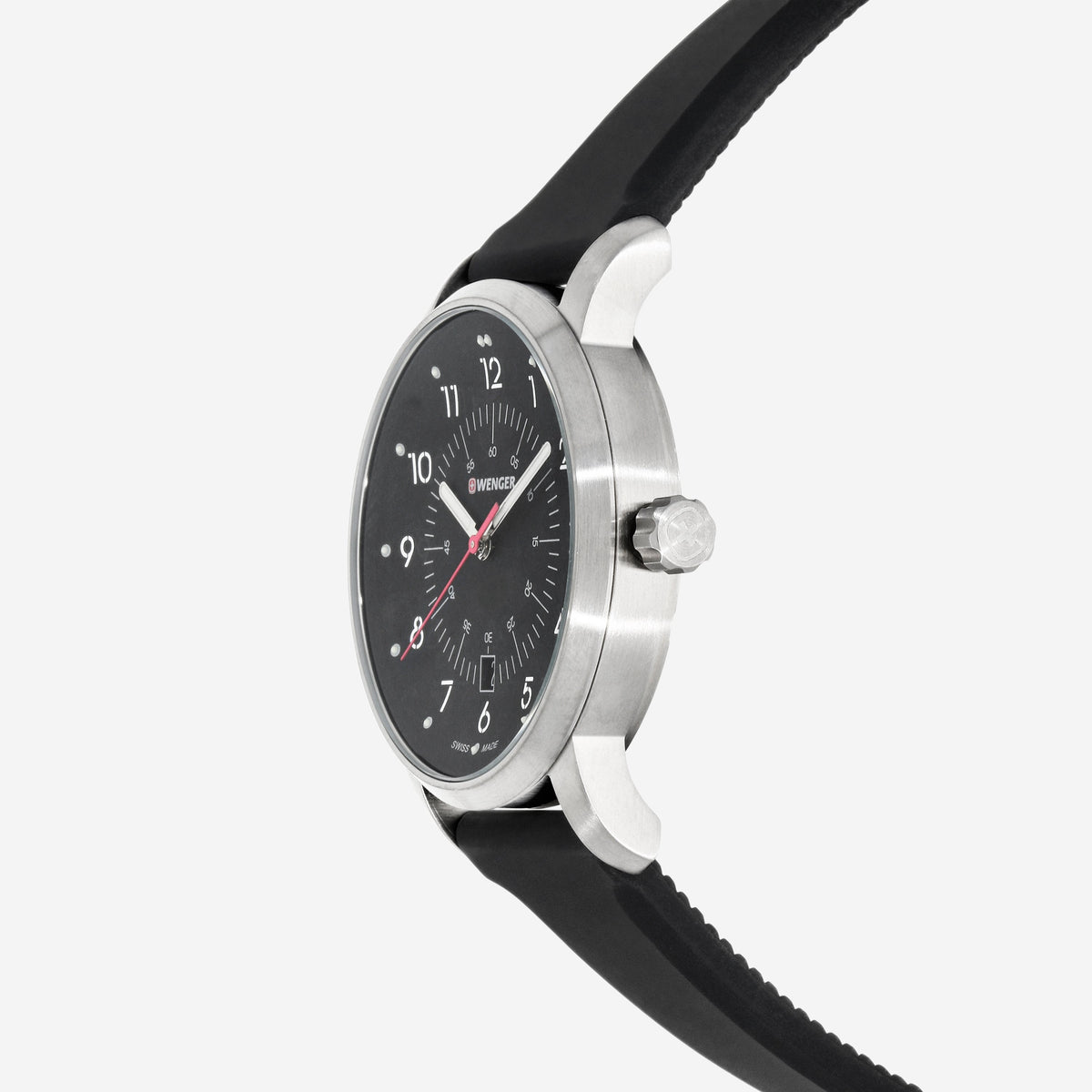 Wenger Swiss Army 01.1641.115 Avenue Black Dial Watch 42 mm
