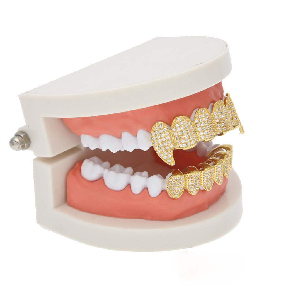Official Limited Gold-Plated  Micro-inlay CZ Grillz