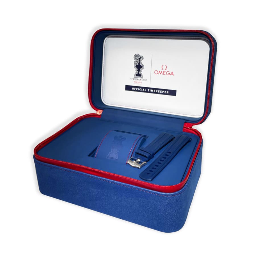 Omega Seamaster Diver 300M Chronograph Limited Edition 36'th America's Cup Blue Dial Stainless Steel Men's Watch 210.30.44.51.03.002