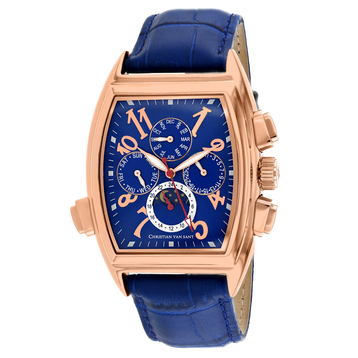 Christian Van Sant Men's Grandeur Blue Dial Watch