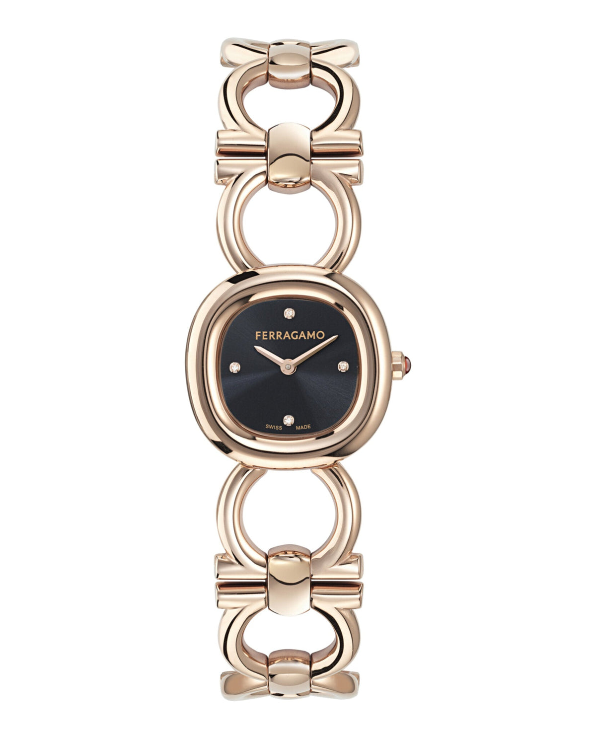 Double Gancini Diamond Watch