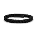 Black Leather Bracelet | 8MM