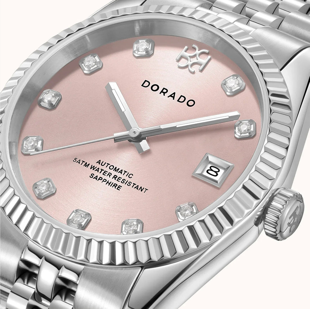 DORADO Silver Timeless Watch - Pink