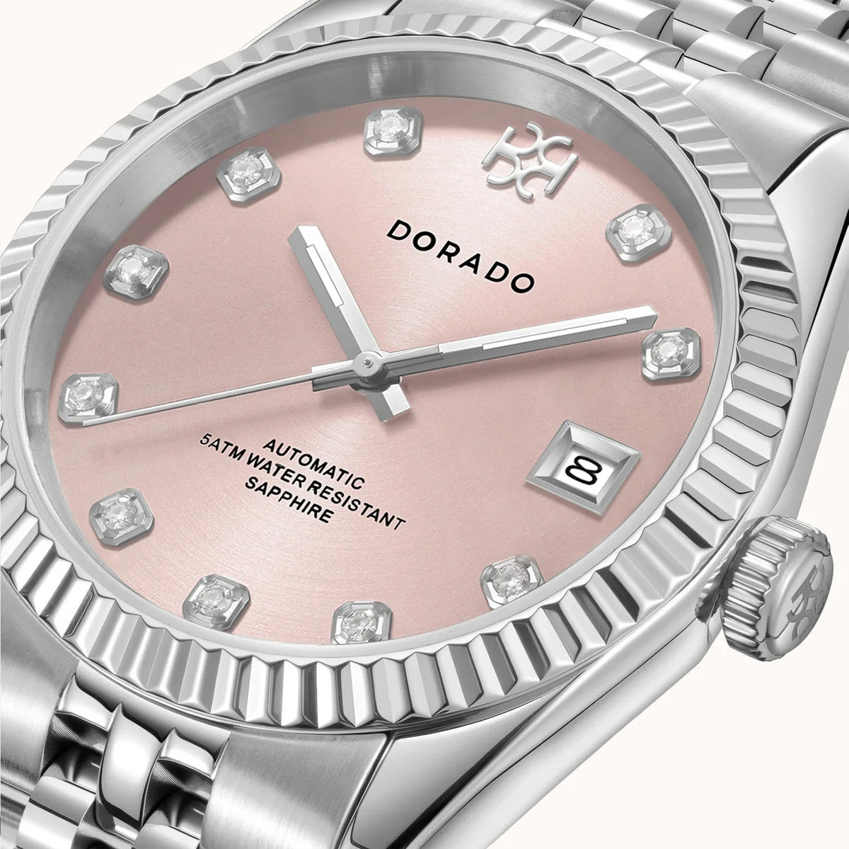 DORADO Silver Timeless Watch - Pink