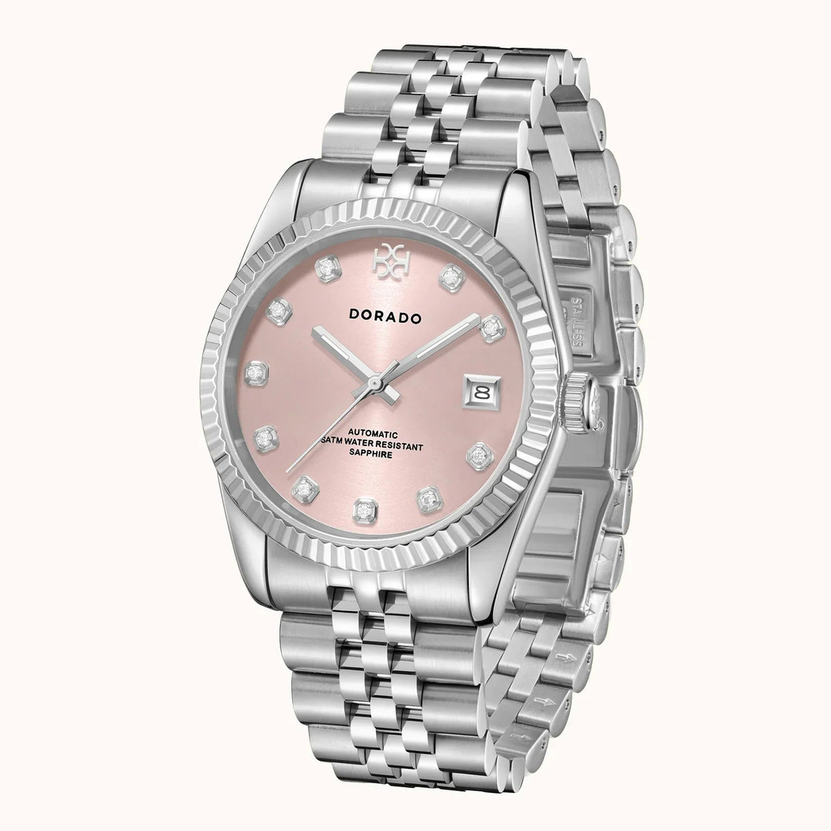 DORADO Silver Timeless Watch - Pink