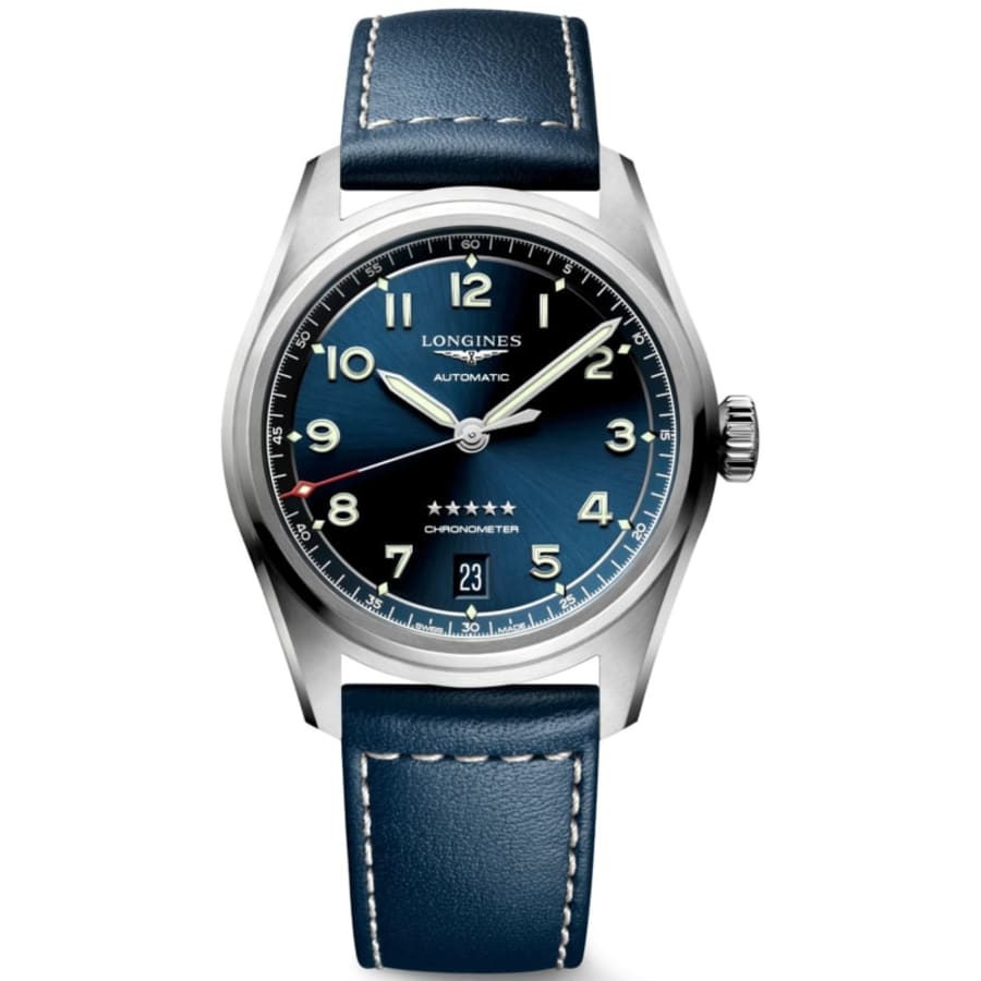 Longines Spirit Automatic Blue Dial Leather Strap Men's Watch L3.410.4.93.0