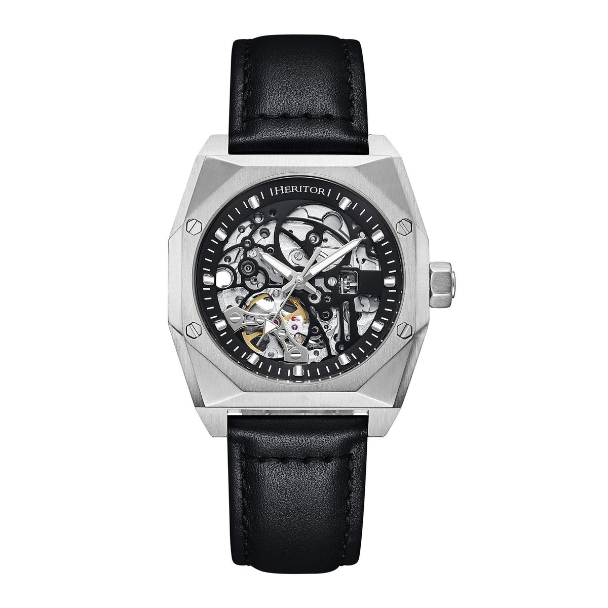 Elliott Leather-Band Watch
