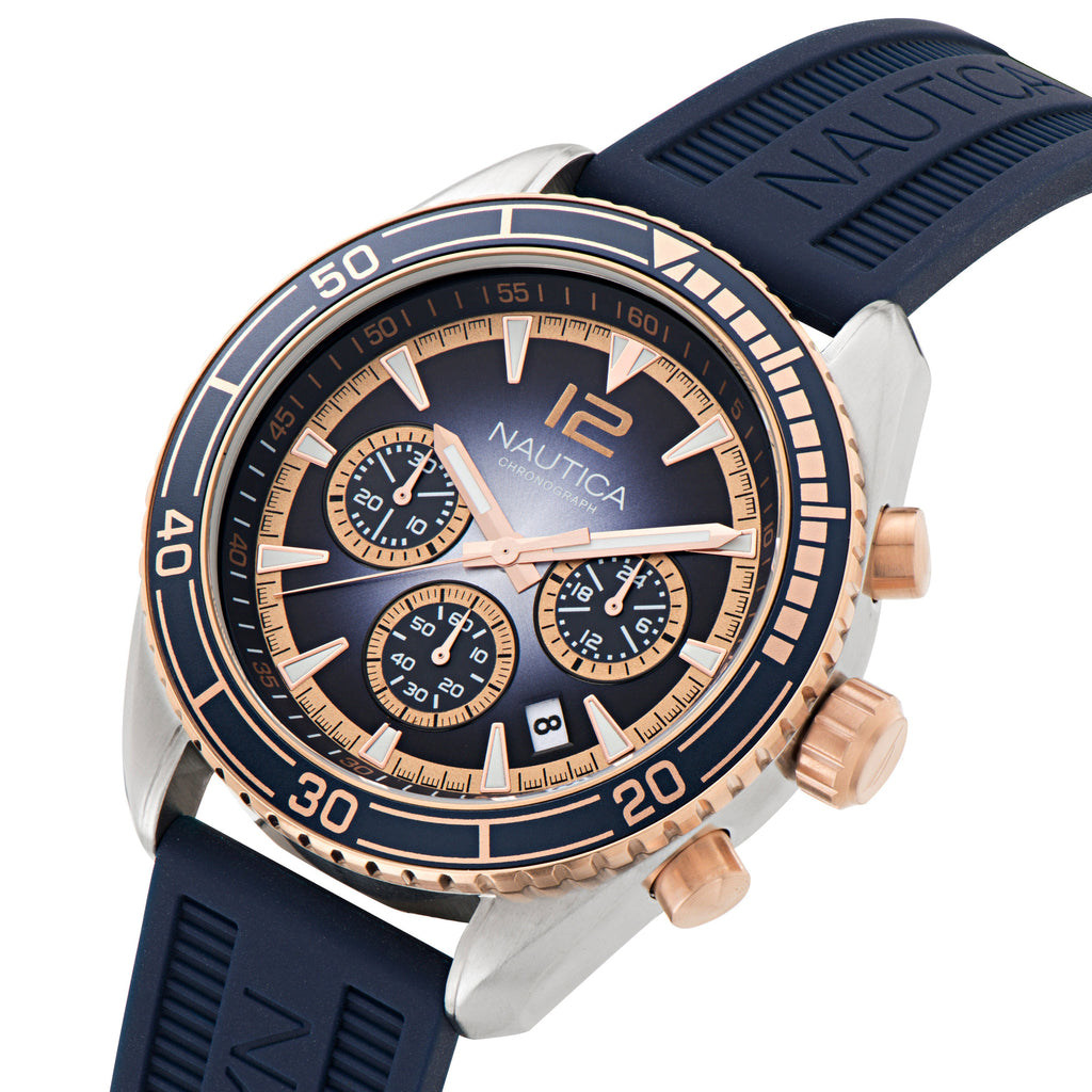 Nautica Key Biscane Silicone Watch