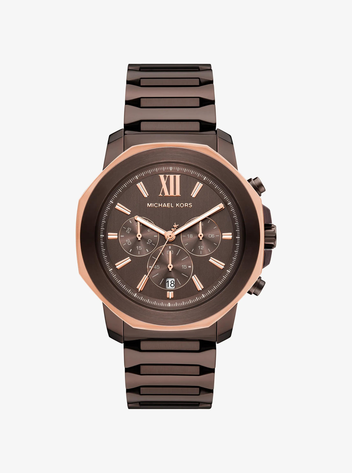Oversized Prescott Brown-Tone Watch
