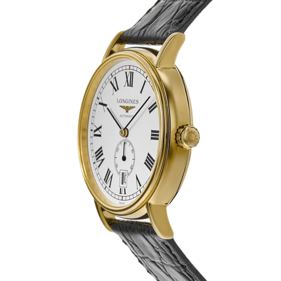 Longines Presence Automatic White Dial Leather Strap Men's Watch L4.904.2.11.2
