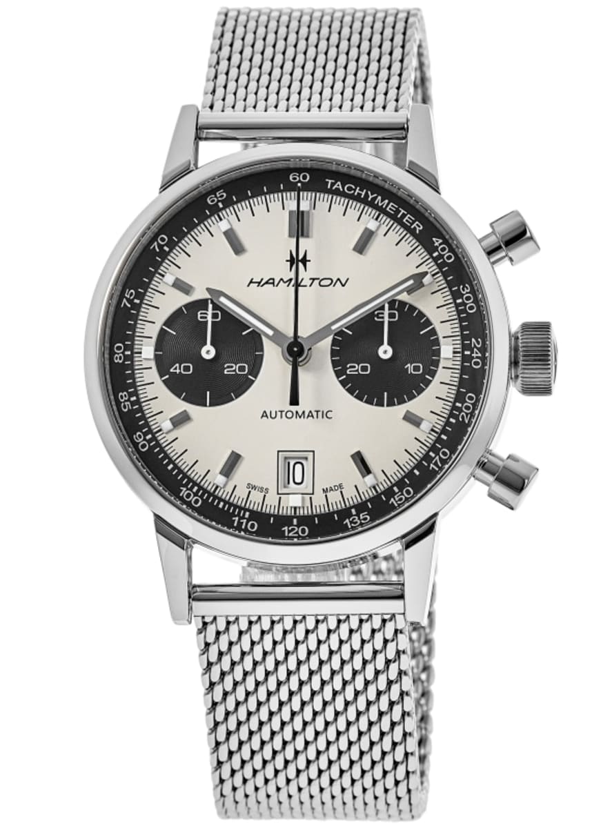 Hamilton American Classic INTRA-MATIC AUTO White Chronograph Dial Men's Watch H38416111
