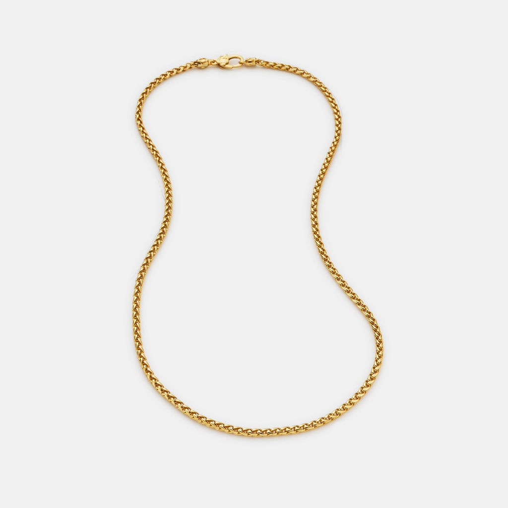 Wheat (18ct Gold) 3mm | Sterling Silver