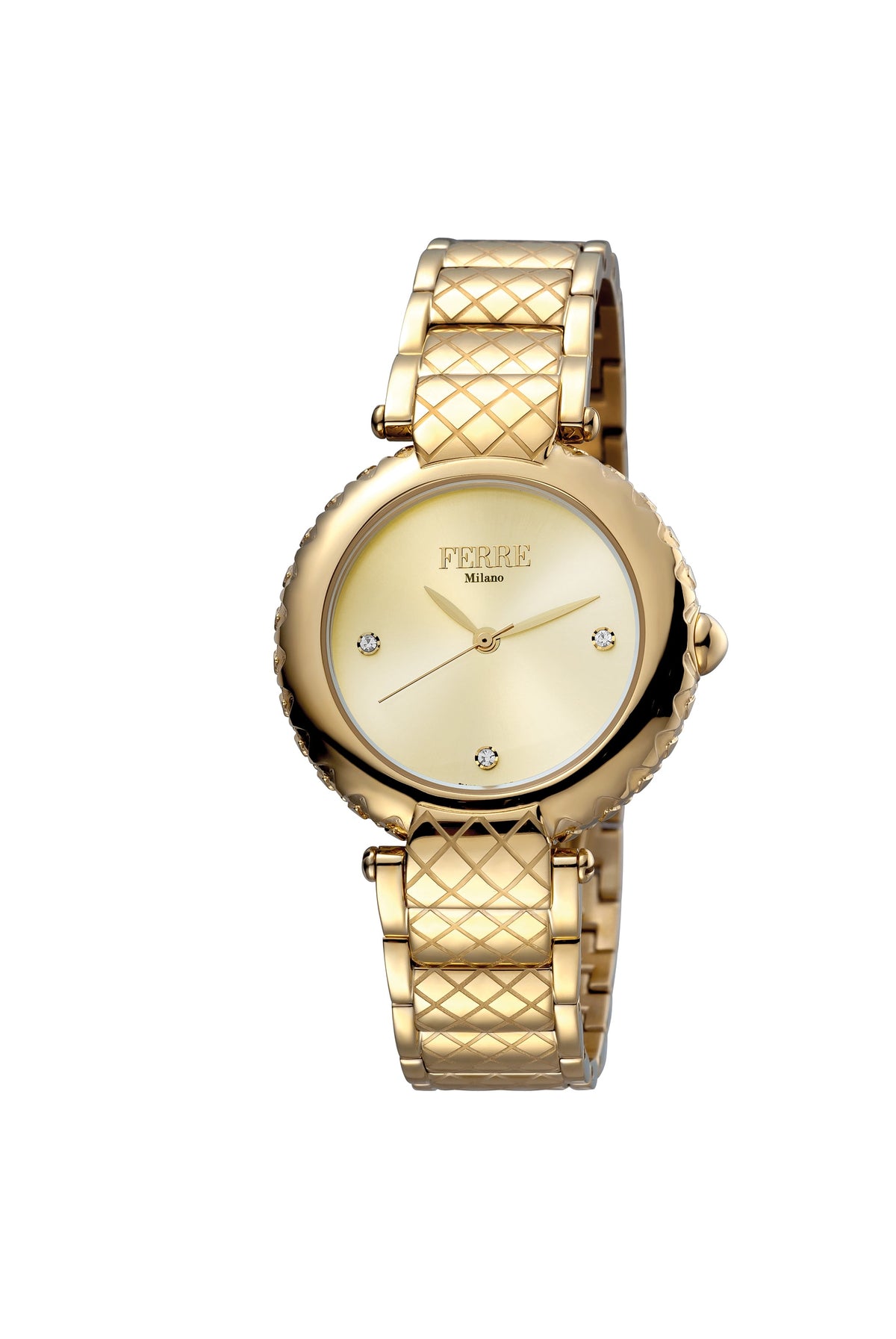 Ferre Milano Women's Champagne Dial Stainless Steel Watch