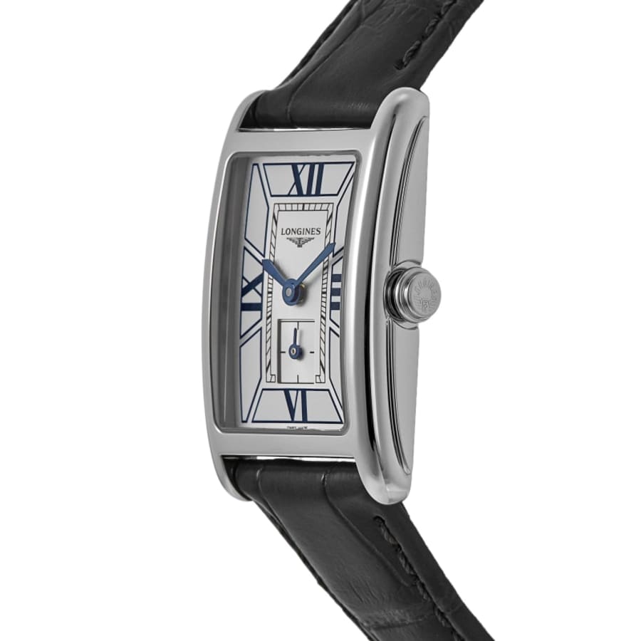 Longines DolceVita Quartz White Dial Leather Strap Women's Watch L5.255.4.75.2
