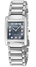 Gevril Women's Regina Swiss Diamond Watch, Black MOP Dial, 316L SS Case, 316L Stainless Steel Bracelet.