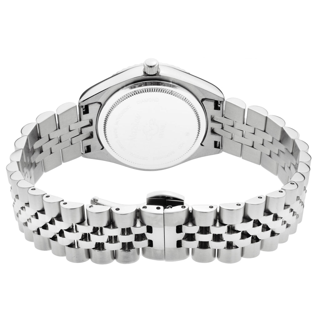GV2 Naples Women's Black Dial Steel Watch