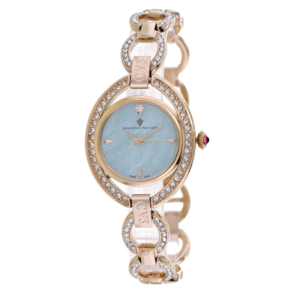Christian Van Sant Women's Stella Blue Round 28mm