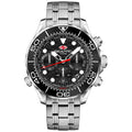 Seapro Men's Mondial Timer Black Dial Watch