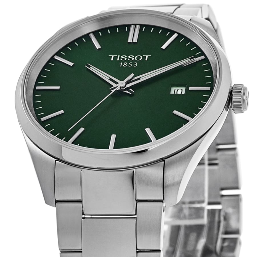 Tissot PR 100 Quartz 34mm Green Dial Steel Women's Watch T150.210.11.091.00