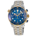 Omega Seamaster Diver 300M Chronograph Blue Dial Two-Tone 18K Yellow Gold & Stainless Steel Men's Watch 210.20.44.51.03.001