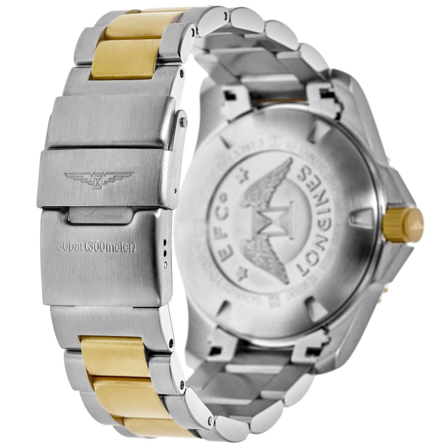 Longines HydroConquest Automatic Green Dial Two-Tone Yellow Gold PVD Stainless Steel Men's Watch L3.782.3.06.7