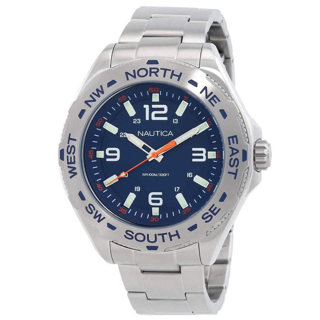 Nautica Clearwater Beach Stainless Steel  Mens Watch