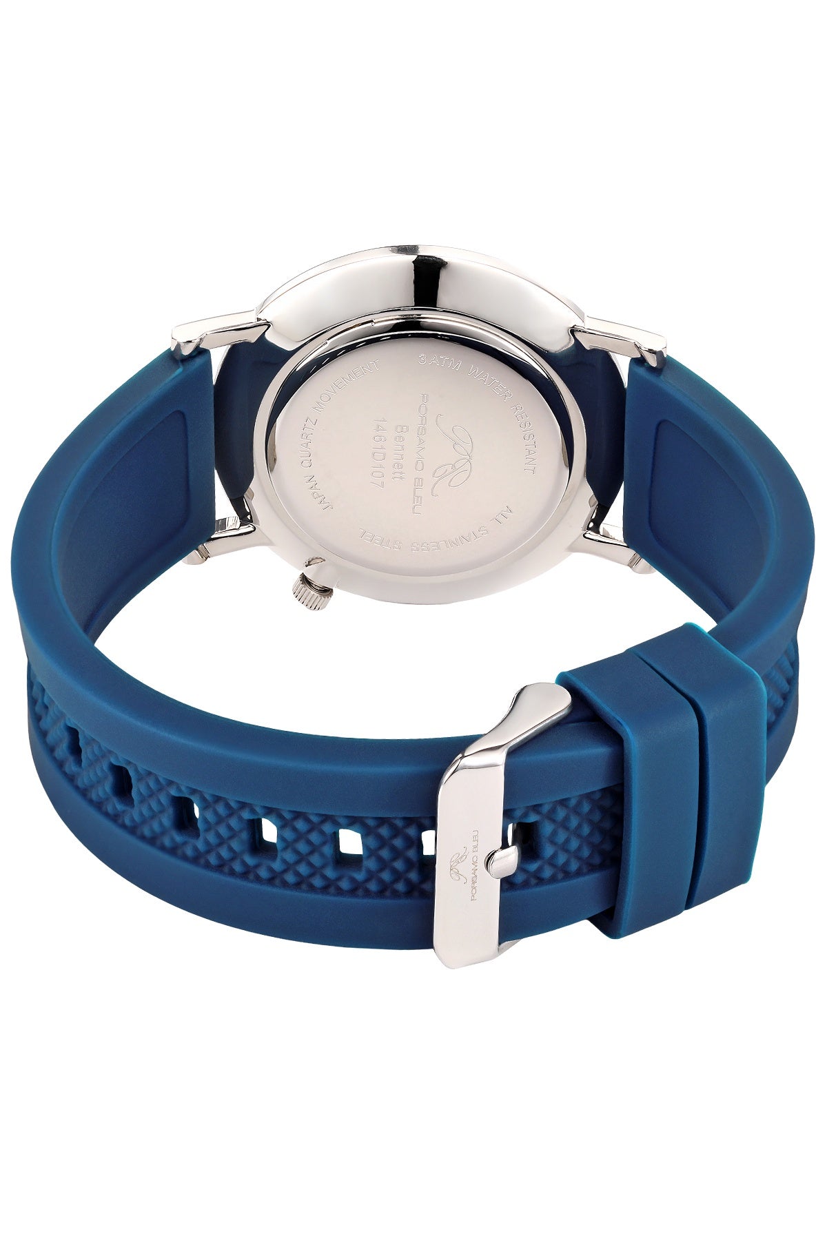 Porsamo Bleu Men's Bennett Silicone Band Watch 1461DBER