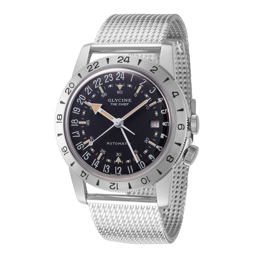 Glycine Men's Airman The Chief GMT 40mm Automatic Watch