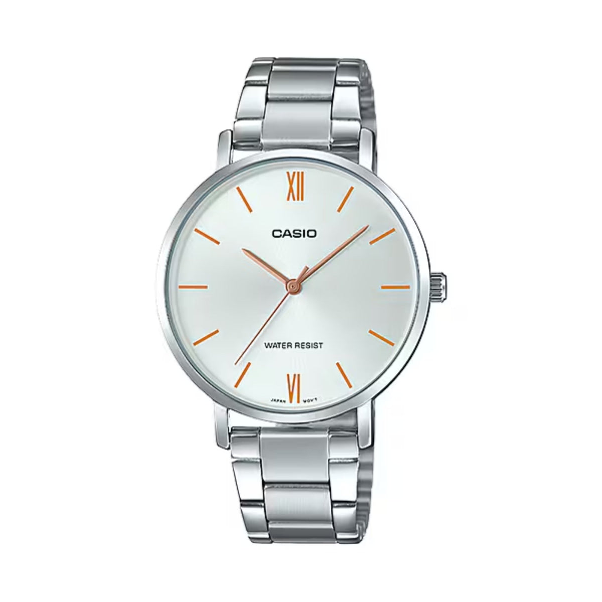 Casio Women’s Silver Bracelet Analog Watch - LTP-VT01D-7BUDF