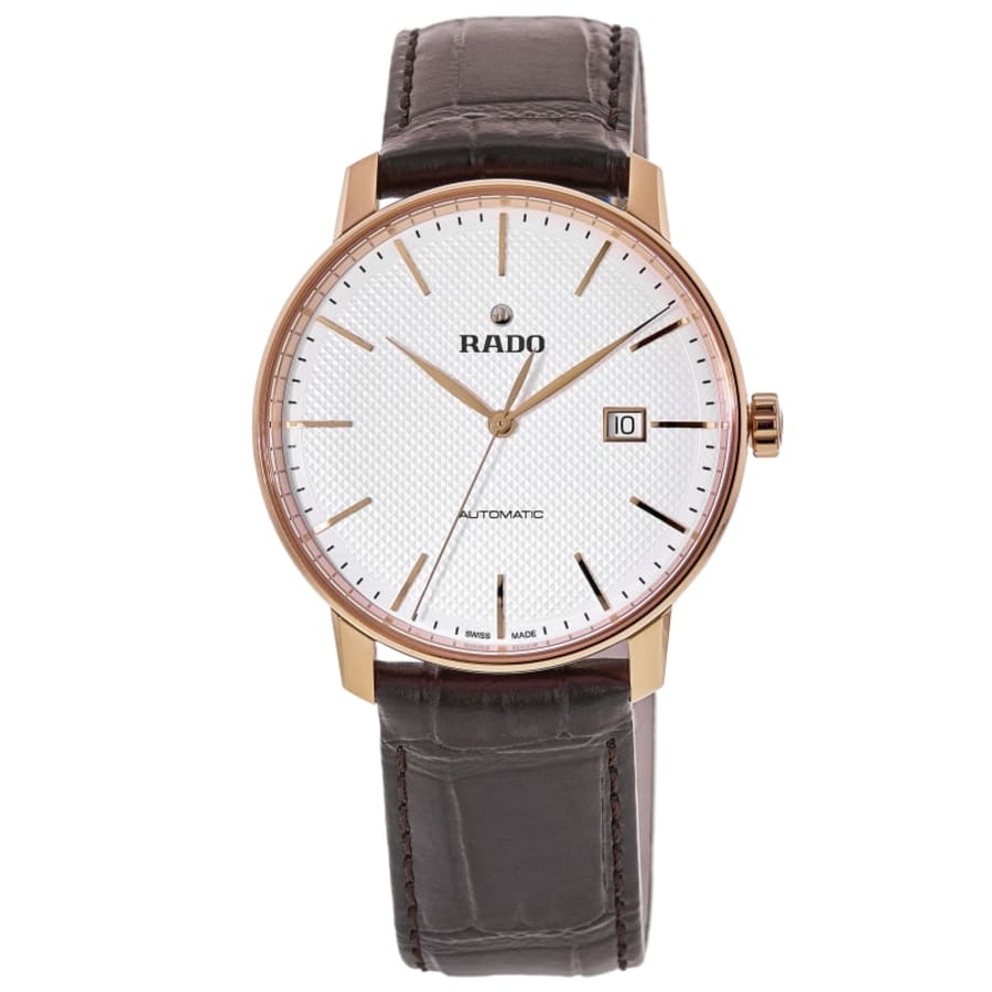 Rado Coupole XL Automatic 41mm White Dial Leather Strap Men's Watch R22877025