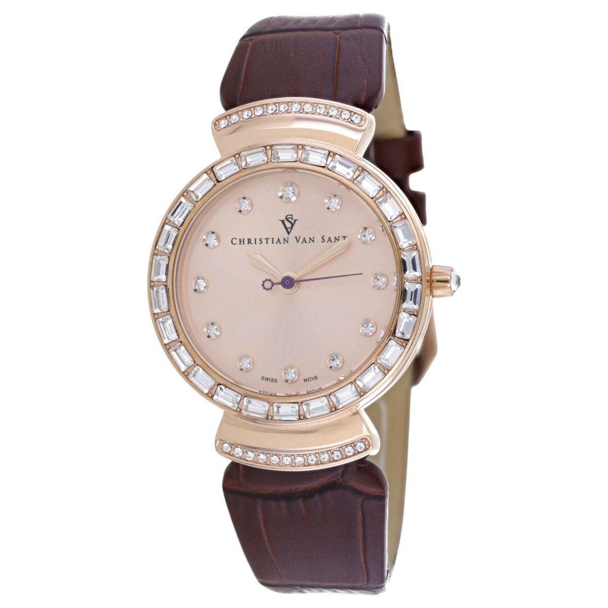 Christian Van Sant Women's Nova Rose Gold Round 34mm
