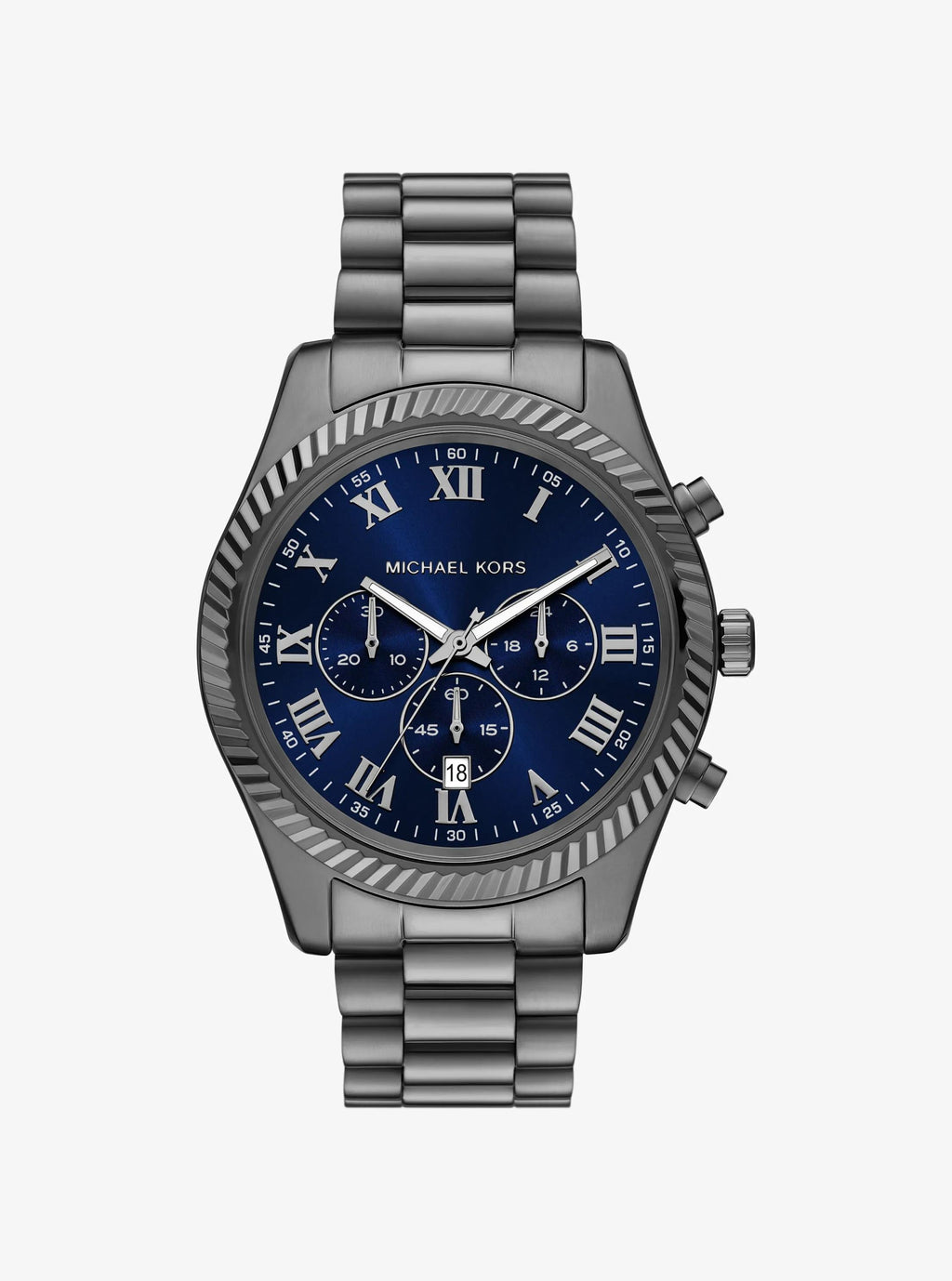 Oversized Lexington Gunmetal-Tone Watch