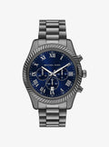 Oversized Lexington Gunmetal-Tone Watch