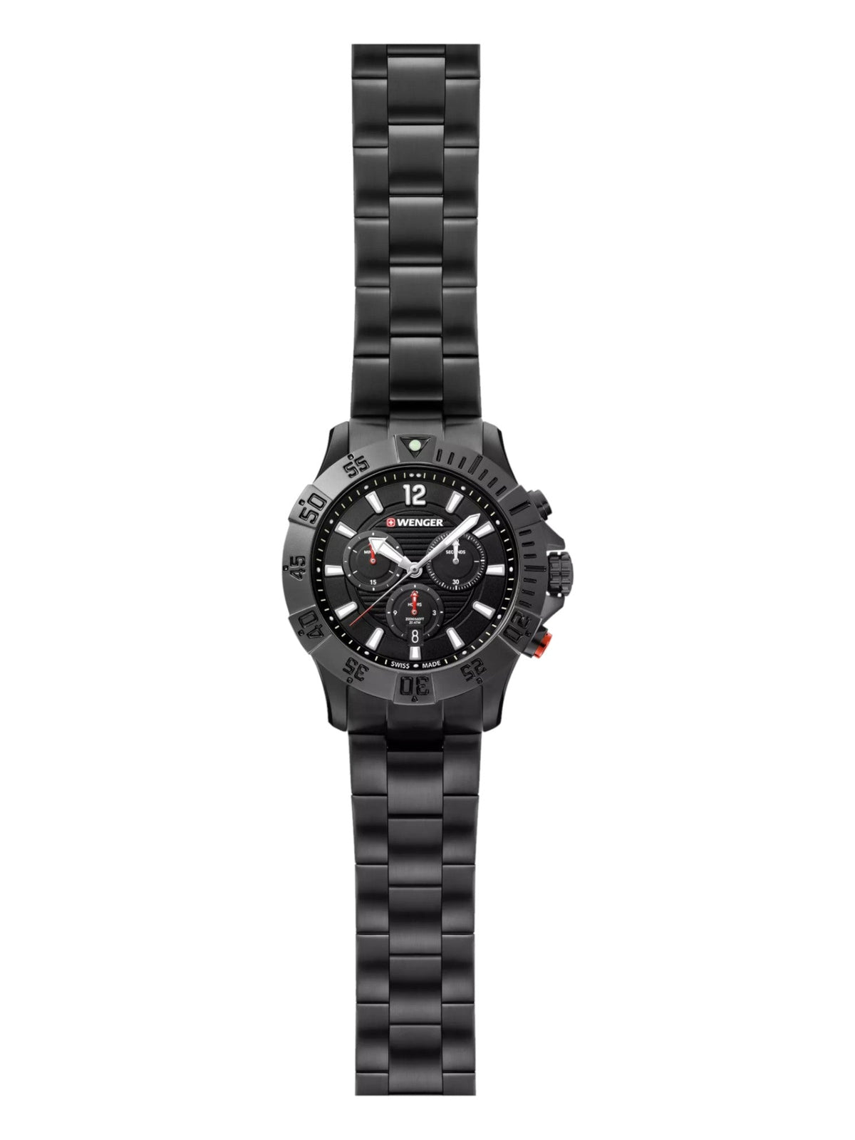 Wenger Swiss Army Men's 01.0643.121 Seaforce Black Dial Watch 43 mm